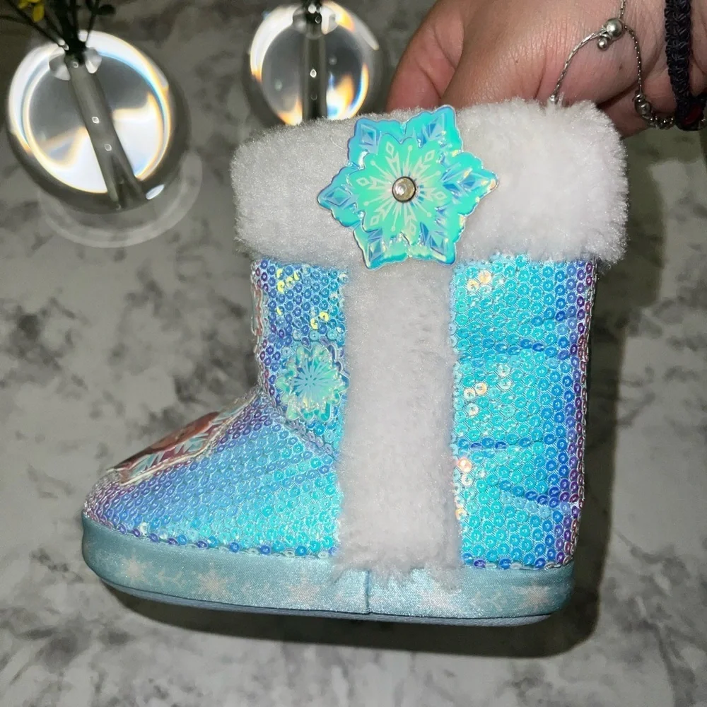 Disney Frozen toddler girl slipper boots
